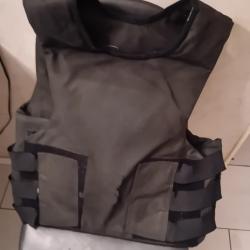GILET PARE BALLES LOURD IRLANDAIS EN KEVLAR + CERAMIQUE NIVEAU 3+ TAILLE L/XL CONTRE ARMES DE GUERRE