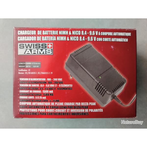 Chargeur de batterie Airsoft SWISS ARMRS 8,4 - 9,6 V