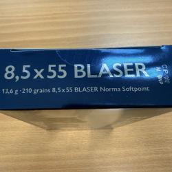 BLASER 8.5X55 BLASER 13.6G/210GR SOFTPOINT .BOITE DE 20 BALLE .VENDU PAR 2 BOITES +FRAIS PORT OFFERT