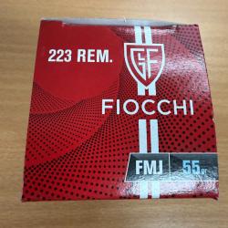 CATEGORIE B 223 REM FIOCCHI FMJ 55  GR BOITE DE 50 BALLES.VENDU PAR 6 BOITES +FRAIS DE PORT OFFERT
