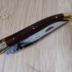 Couteau pliant LAGUIOLE LE SABOT Prestige Bois de Violette Thiers France Comme Neuf