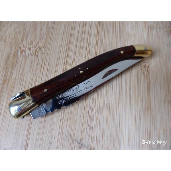 Couteau pliant LAGUIOLE LE SABOT Prestige Bois de Violette Thiers France Comme Neuf