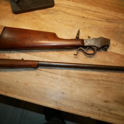 Carabine Stevens Ideal Single Shot Rifle Mod&egrave;le 44 en 22 LR avec dioptre Tang Sight