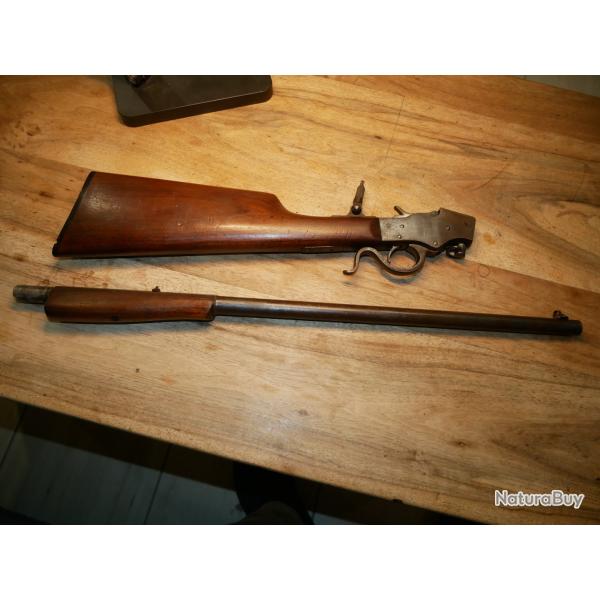 Carabine Stevens Ideal Single Shot Rifle Mod�le 44 en 22 LR avec dioptre Tang Sight