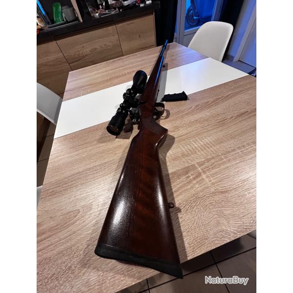 carabine 22lr cz 452 canon lourd avec silencieux et lunette