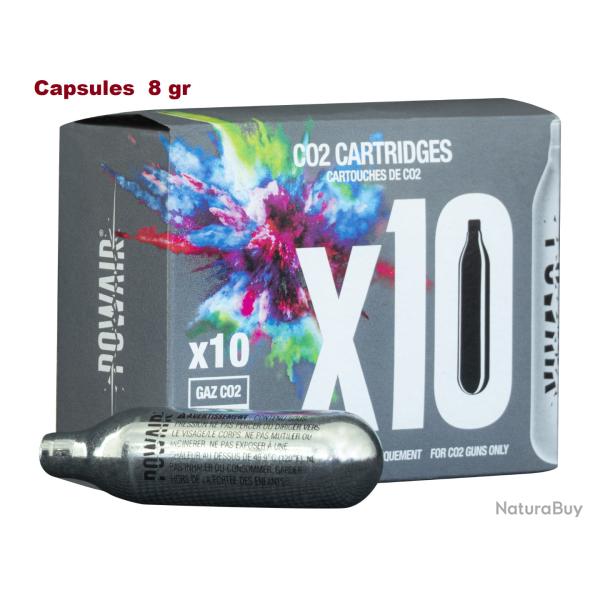 CAPSULE  de Co2 de 8 gr  Powair  Boite de 10