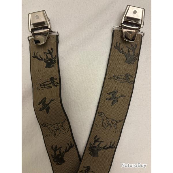 Bretelles motifs chasse
