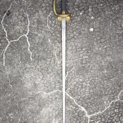 &Eacute;p&eacute;e 1816 balle poign&eacute;e galuchat et filigrane. Lame avec quelques chocs , sans fourreau