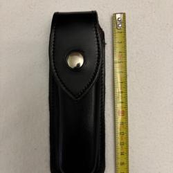 &Eacute;tui ceinture en cuir pour couteau pliable