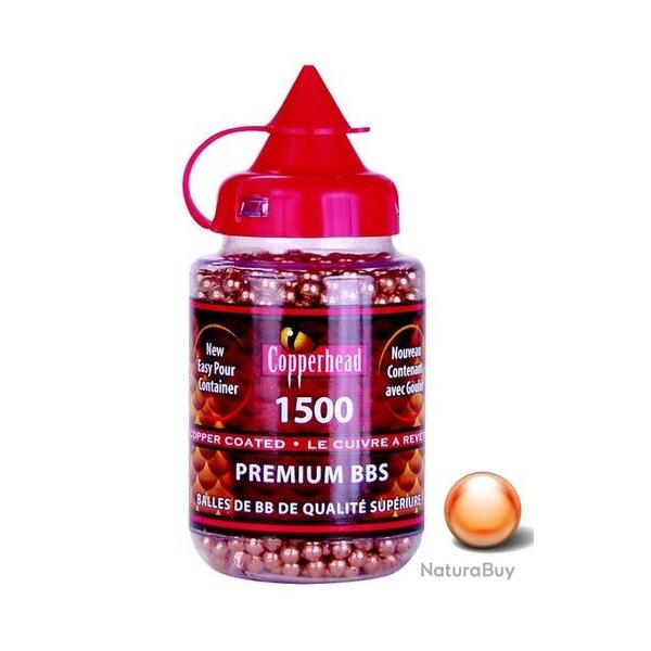Biberon de Billes acier Cuivr�es Copperhead BB - Cal. 4.5 mm