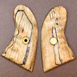 Plaquettes de crosse en Bouleau &eacute;chauff&eacute; pour Pietta Remington 1858