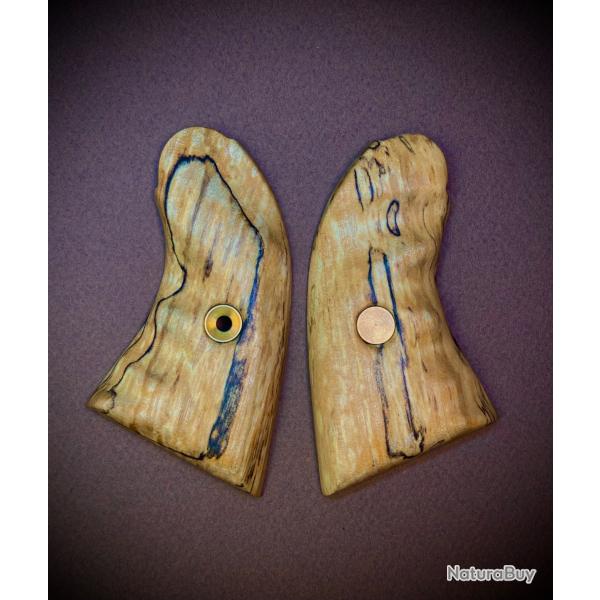 Plaquettes de crosse en Bouleau �chauff� pour Pietta Remington 1858