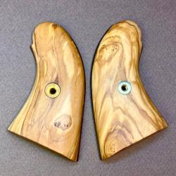 Plaquettes de crosse en Olivier et Noyer pour Pietta Remington 1858