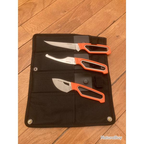 kit de couteau chasse de venaison solognac/d�cathlon (�visc�rer et d�pecer)