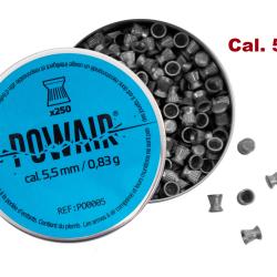 PLOMB  plats Powair - Cal.   5.5 mm  Boite de 250