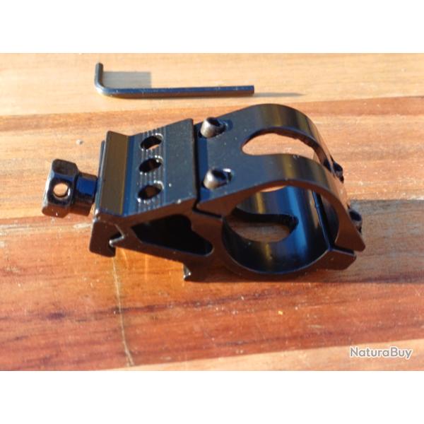 Attache lampe tactique � fixer sur rail Picatinny