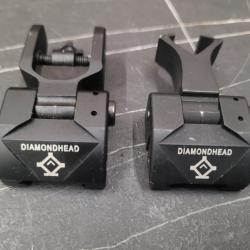 Vis&eacute;es Flip Up Diamond Head