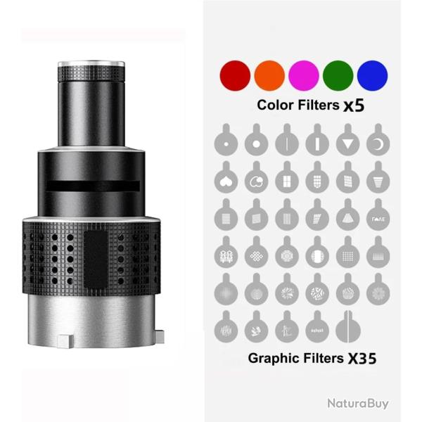 Projecteur de photographie de Projection de mise au point optique pour Aputure Godox Jinbei Bowens