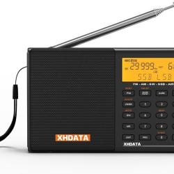 D808 Ondes Courtes Radio Portable, Poste Radio FM/SW/MW/LW SSB Air Band World Receiver, RDS, Radio