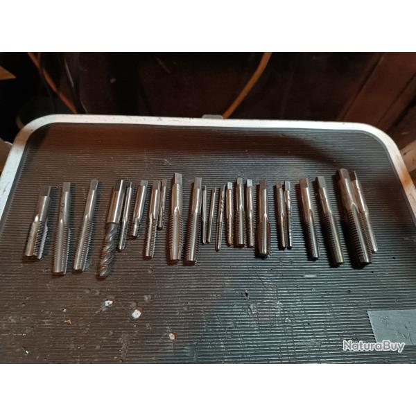 Lot tarauds professionnels imp�rial us anglais