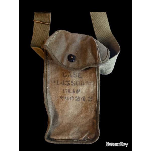 Housse porte chargeur Thompson 45 acp Submachine Gun WW2 D90242 authentique
