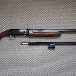 Bel ensemble fusil semi-auto FRANCHI 500 cal 12/70 canon 71 cm r&eacute;vis&eacute; + canon 66 cm