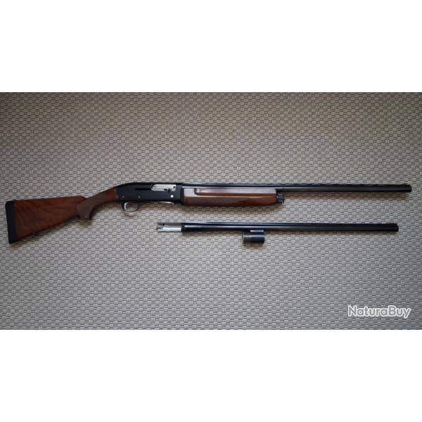 Bel ensemble fusil semi-auto FRANCHI 500 cal 12/70 canon 71 cm r�vis� + canon 66 cm