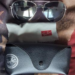 Lunettes soleil RAY-BAN  AVIATOR m&eacute;tal  D&Eacute;AL CHASSE P&Ecirc;CHE OUTDOORS  + &eacute;tui et tissus une l&eacute;gende