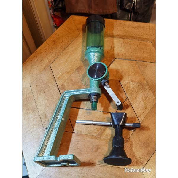 RCBS doseuse uniflow avec pied et egreneur lyman