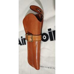&Eacute;tui holster en cuir pleine fleur pour revolver 6 pouces