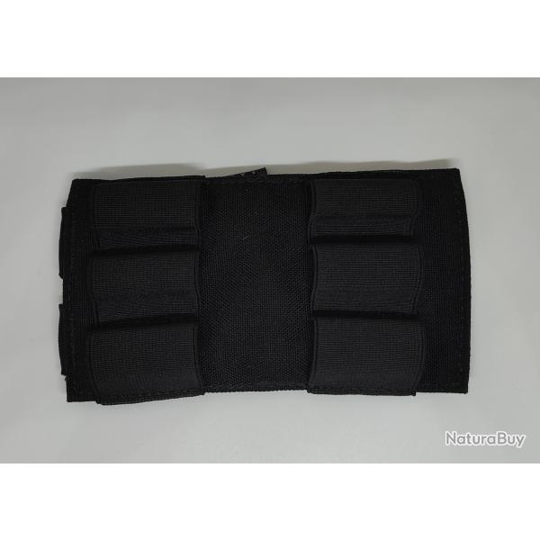 4 Portes cartouches MOLLE Tasmanian Tiger noir 6 emplacement