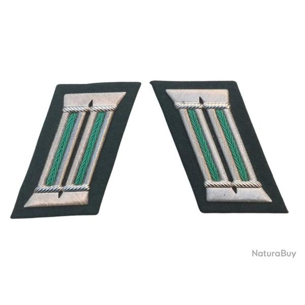 Paire de pattes de col officier volkspolizei (ddr)