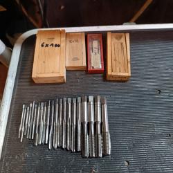 Lot tarauds professionnels tr&egrave;s bon &eacute;tat