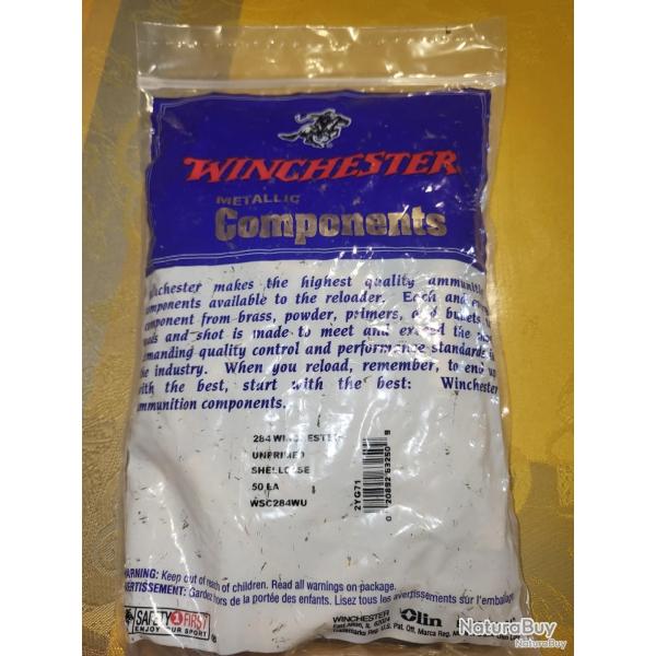 1� sans prix de r�serve 50 �tuis douilles neuves en 284 winchester id�al rechargement pour le 30 284
