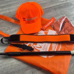 lot chasse battue orange complet