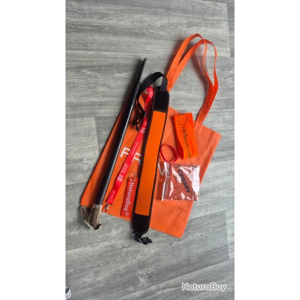 lot chasse battue orange complet