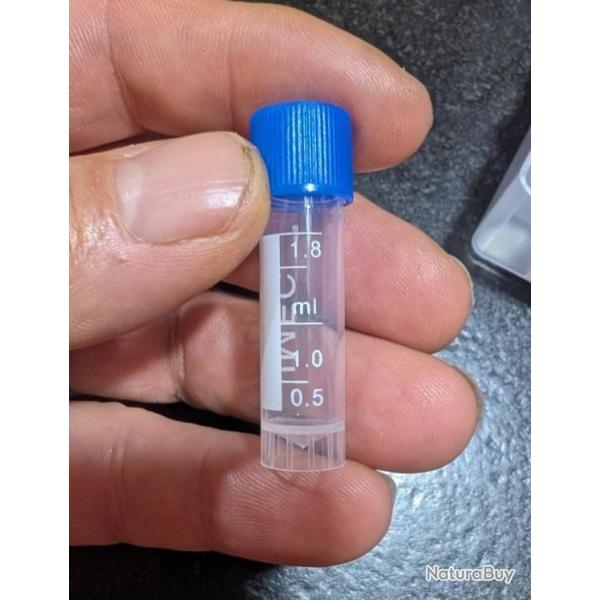 25 TUBES DOSETTES ETANCHES 2ML CHARGEMENT POUDRE NOIRE / SEMOULE LIVRAISON GRATUITE