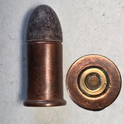 Une cartouche Gaupillat cal 9,46 (380) &eacute;tuis de 16 mm Laiton cuivr&eacute; petite amorce