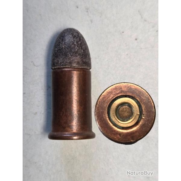 Une cartouche Gaupillat cal 9,46 (380) �tuis de 16 mm Laiton cuivr� petite amorce
