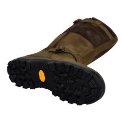 Bottes chasse cuir marron fourr&eacute;e Iceland Gore Tex + sac