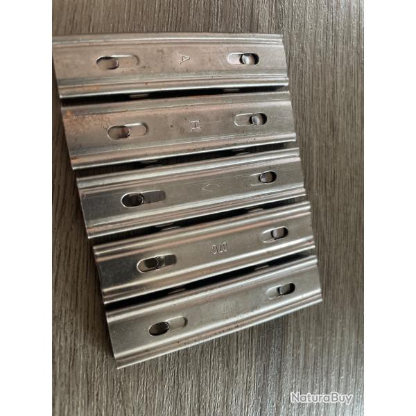 Lot de 5 Lames clip chargeur Mauser su�dois M96 et 38