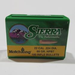 Ogives 1380 Sierra cal 222-223 dia 224 69 gr HPBT