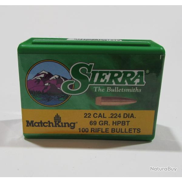 Ogives 1380 Sierra cal 222-223 dia 224 69 gr HPBT