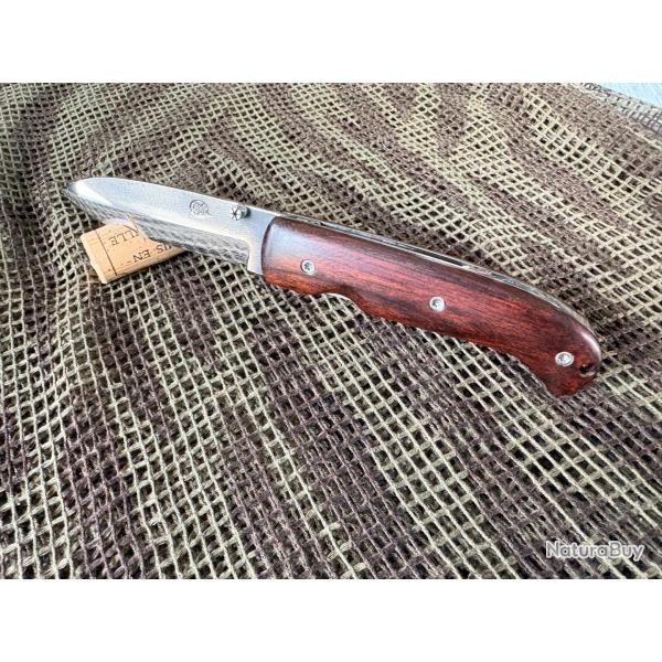 COUTEAU ARTISANAL BOIS DE ROSE PLIANT NEUF N690