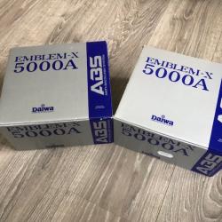 2 moulinets Daiwa emblem X 5000A ( ETAT NEUF)