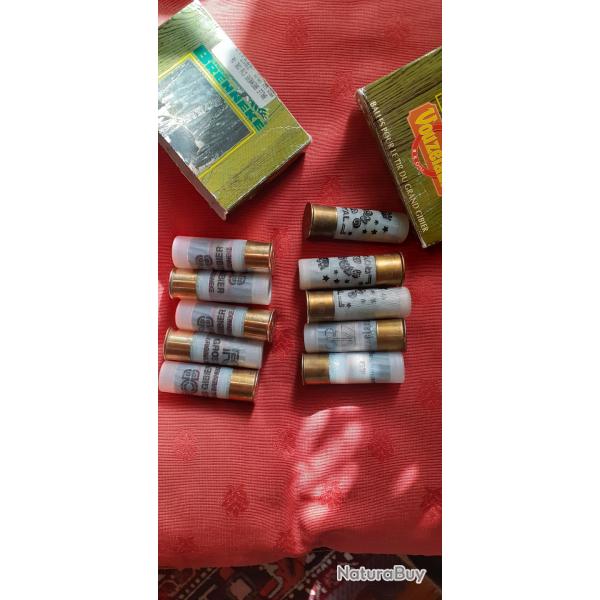 Une boite de 10 cartouches plastique cal.16/67 mm  balles brennecke