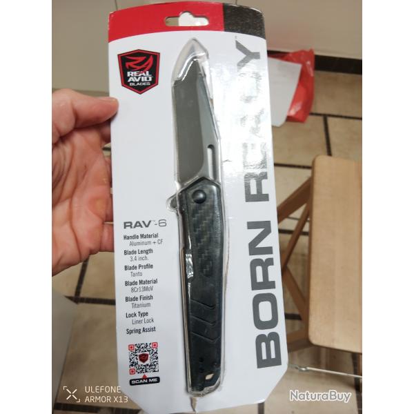 Couteau real avid blade RAV 6