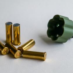 Speedloader revolver 38 Special & 357 mag - couleur vert olive