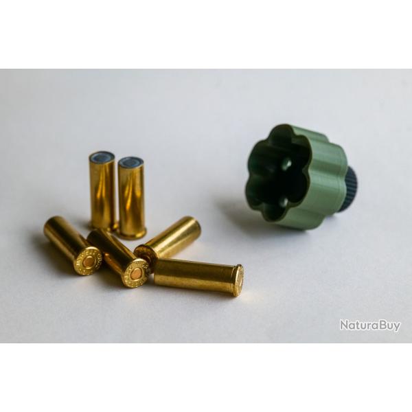 Speedloader revolver 38 Special & 357 mag - couleur vert olive