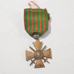 Croix de Guerre Fran&ccedil;aise WW1 Poilu 1914/1918 French Fran&ccedil;ais   (17B )